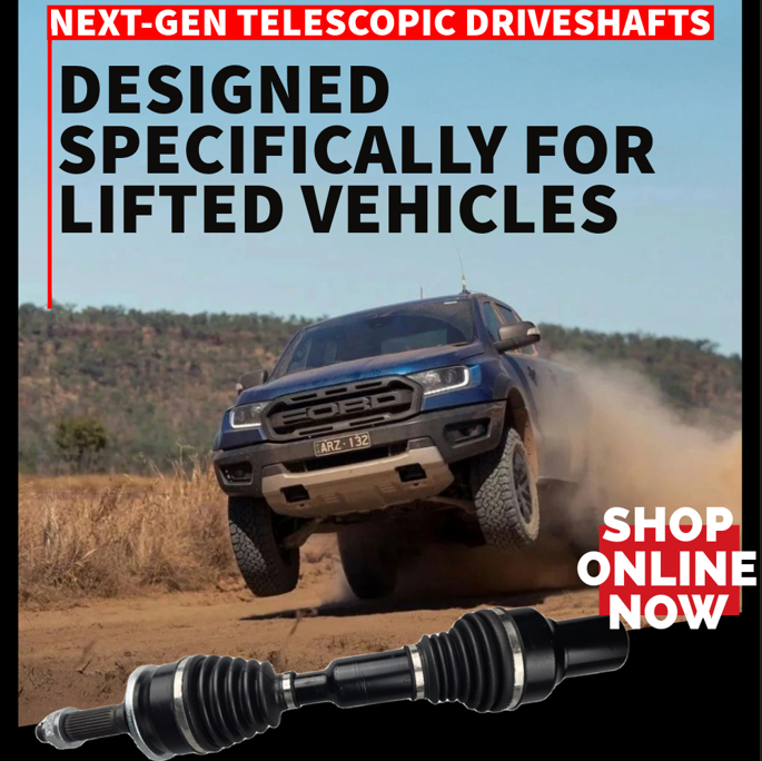 Telescopic Driveshafts - For Lifted Vehicles