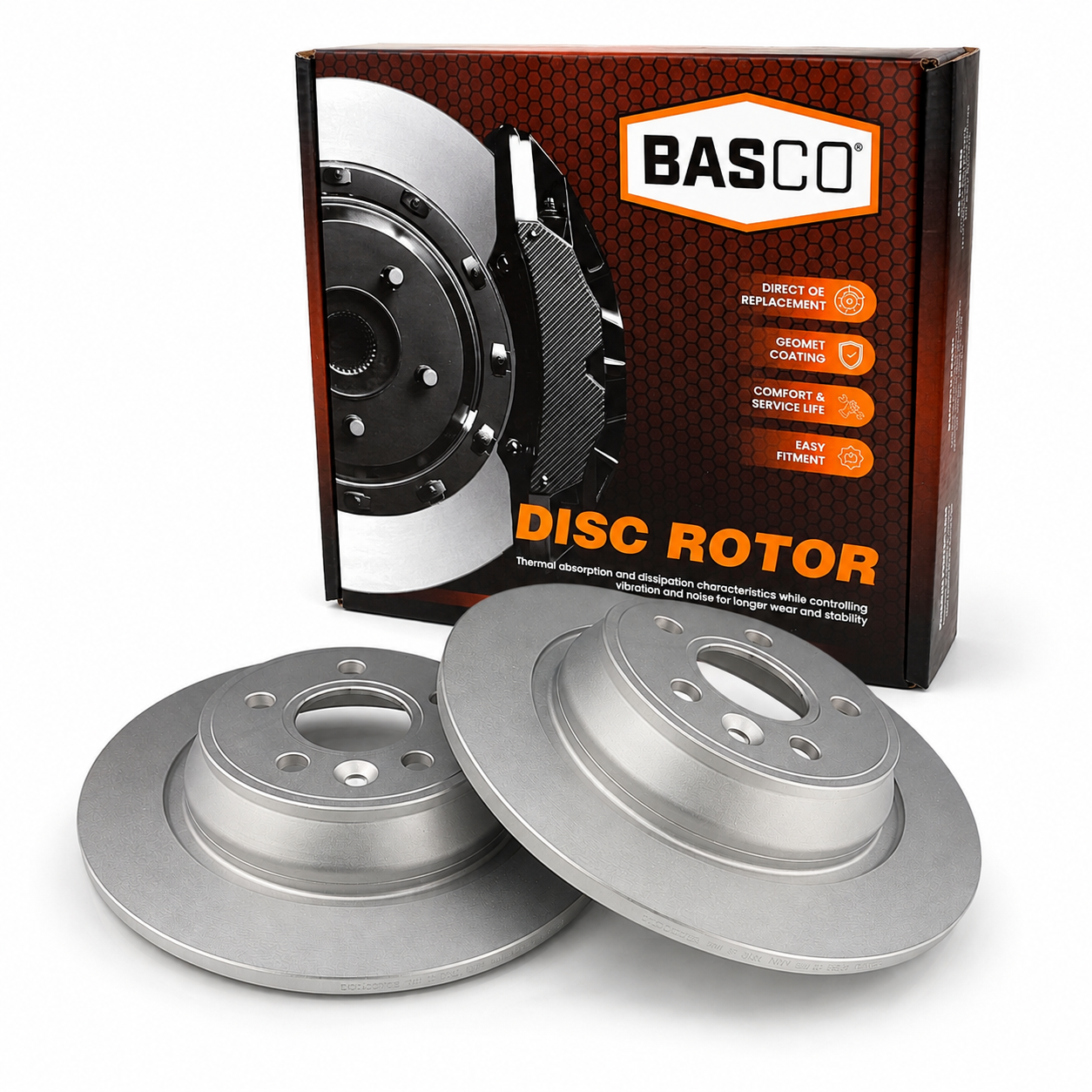 Pair Rear Brake Rotor Ford Focus LV 2.5 Kuga TE 2.5 Mondeo MA MB MC 2.0 2.3 2.5
