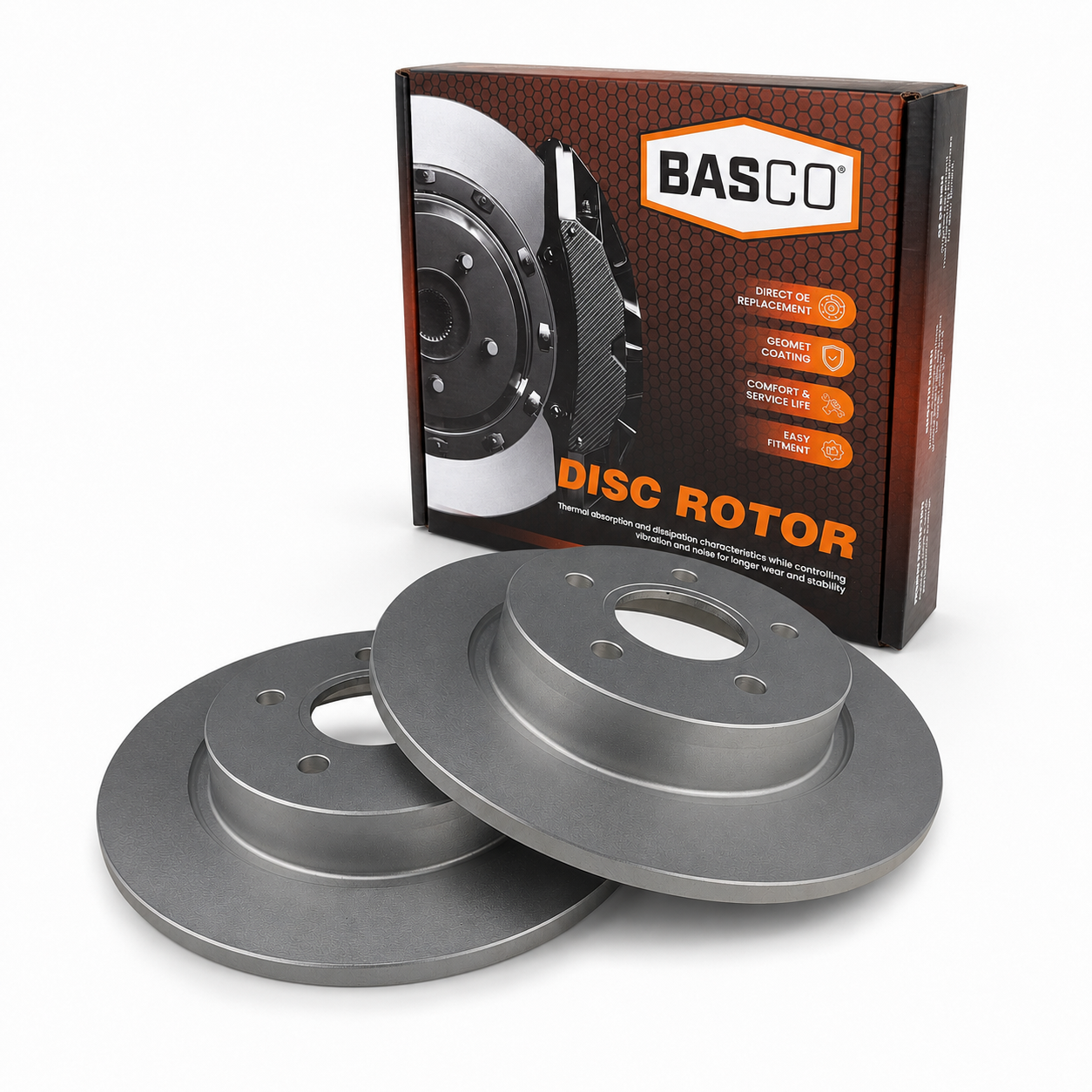 2x Rear Brake Rotor for Ford Focus LS LT LV Volvo C30 C70 S40 V40 V50 -OD: 280mm