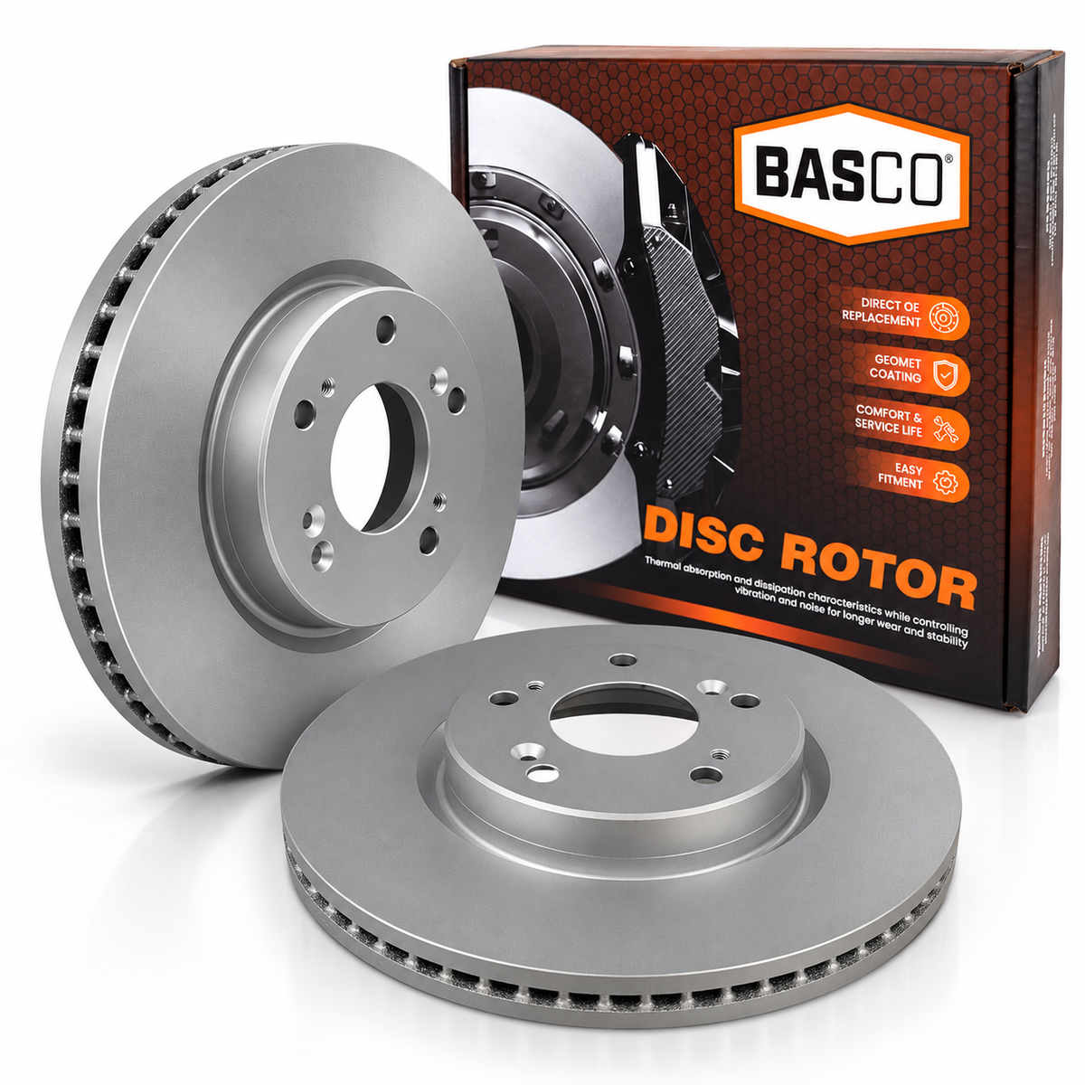 2 x Front Brake Rotors for Honda Civic FK 2006-2015 FWD -293mm OD