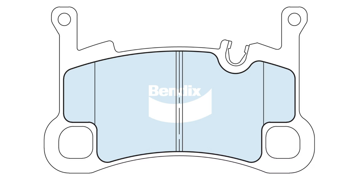Bendix Euro+ Rear Brake Pads for Porsche Cayenne 9YA 9YB Cayenne E-Hybrid 9YA Cayenne GTS 9YA 2018~2027 DB2757-EURO+