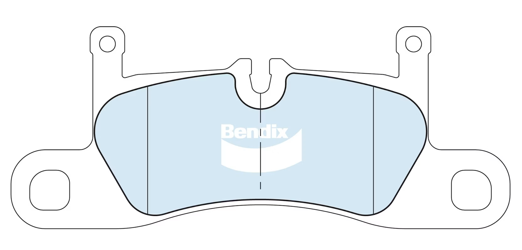 Bendix Euro+ Rear Brake Pads for Porsche Cayenne 9YA 9YB Cayenne E-Hybrid 9YA Cayenne GTS 9YA 2018~2027 DB2751-EURO+