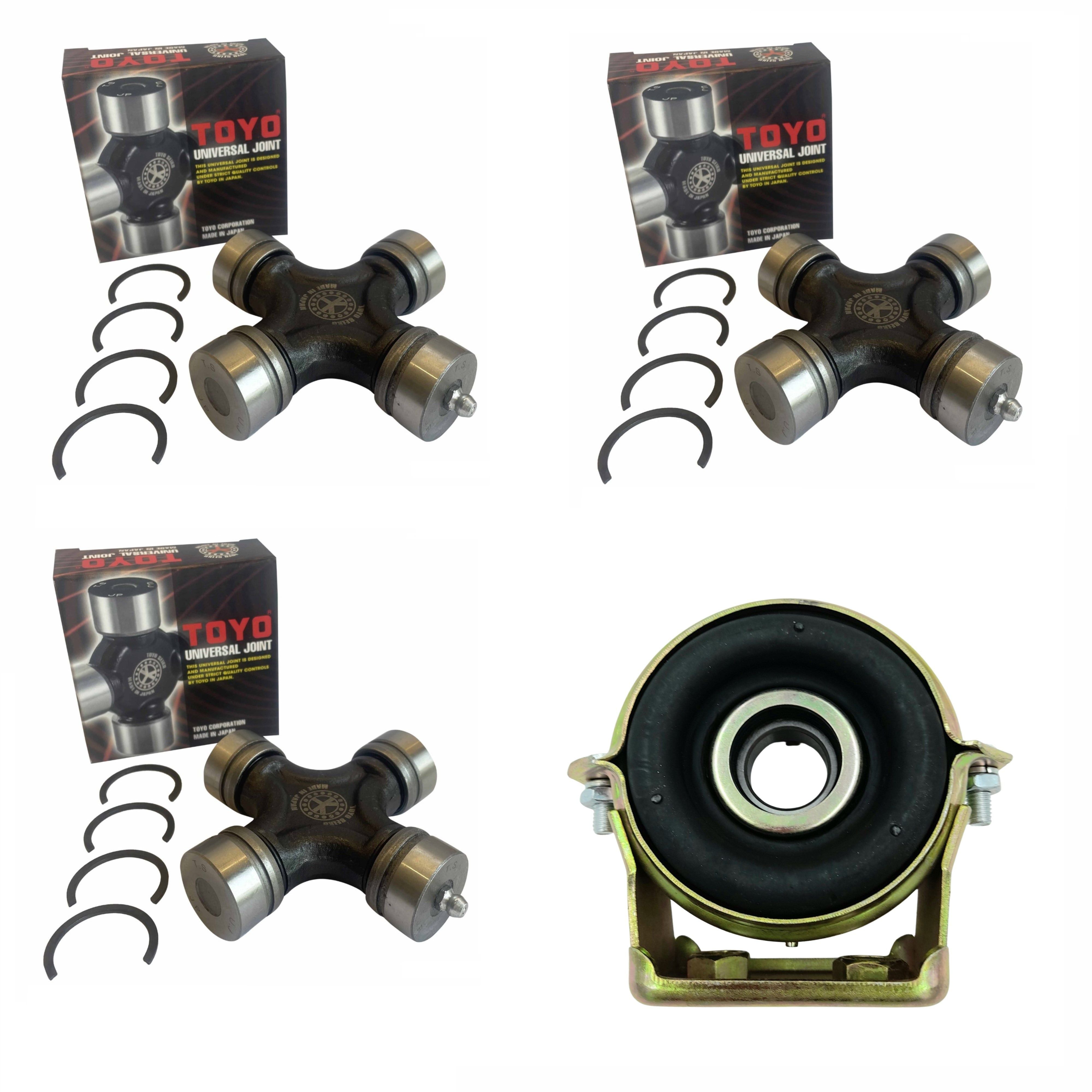 Centre Bearing + 3 Universal Joints for Holden Jackaroo U8 w/o Torque Demand