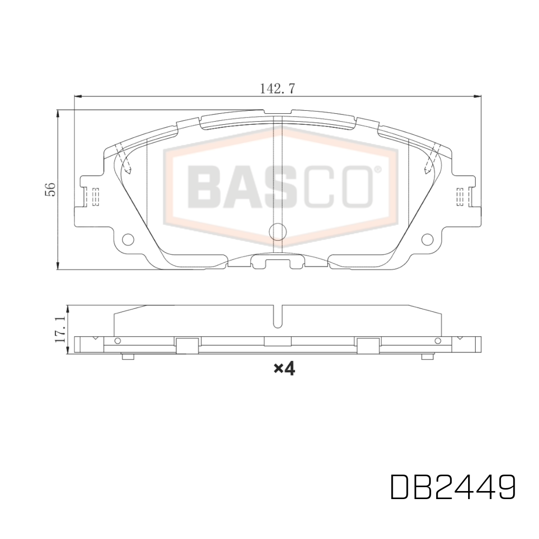 Front Brake Pads for Lexus ES Series AXZA10R AXZH10R UX Series MZAA10R MZAH10R MZAH11R MZAH15R MZAH16R KMA10R Toyota C-HR ZYX10R NGX10R NGX50R Camry ASV70R AXVH71R AXVH80R GSV70R Corolla Cross MXGA10R MXGA15R Rav4 AXAH52R AXAH54R AXAA54R MXAA52R