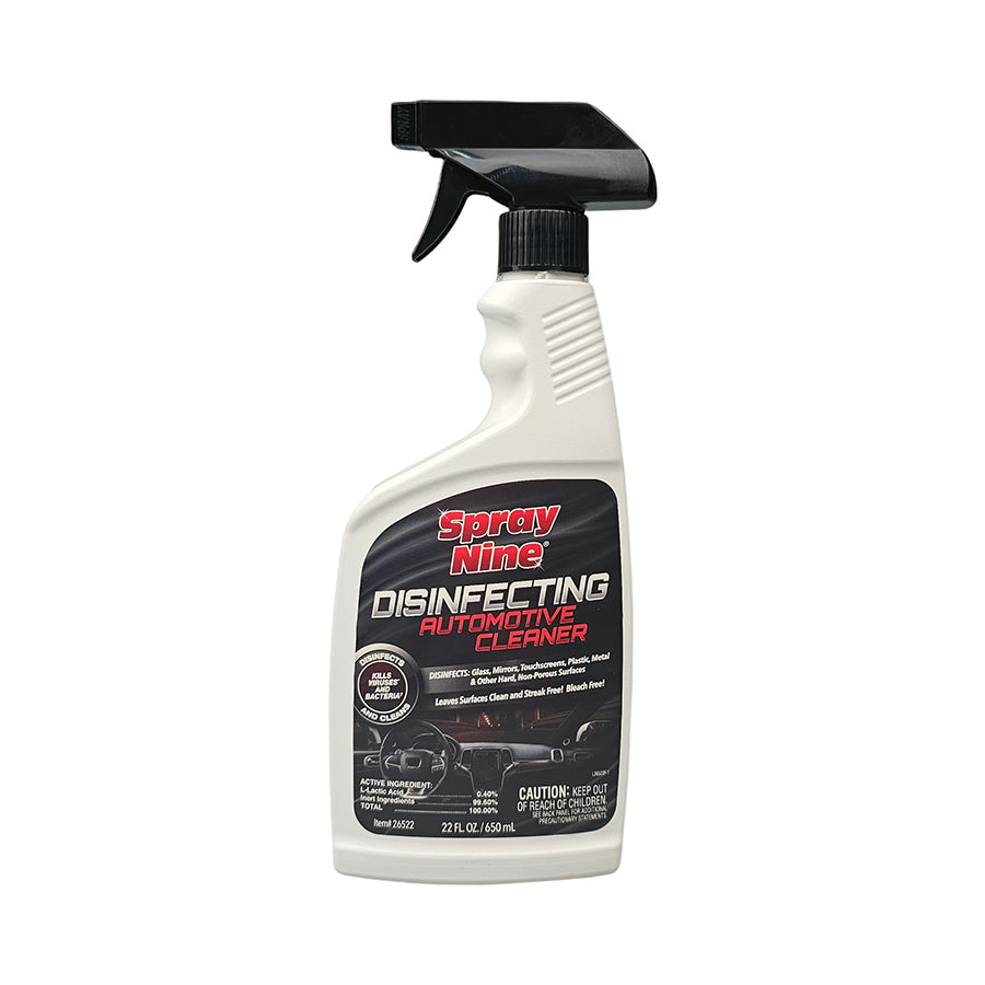 Spray Nine 26522 Disinfecting Automotive Cleaner 22 fl. oz. Trigger Spray