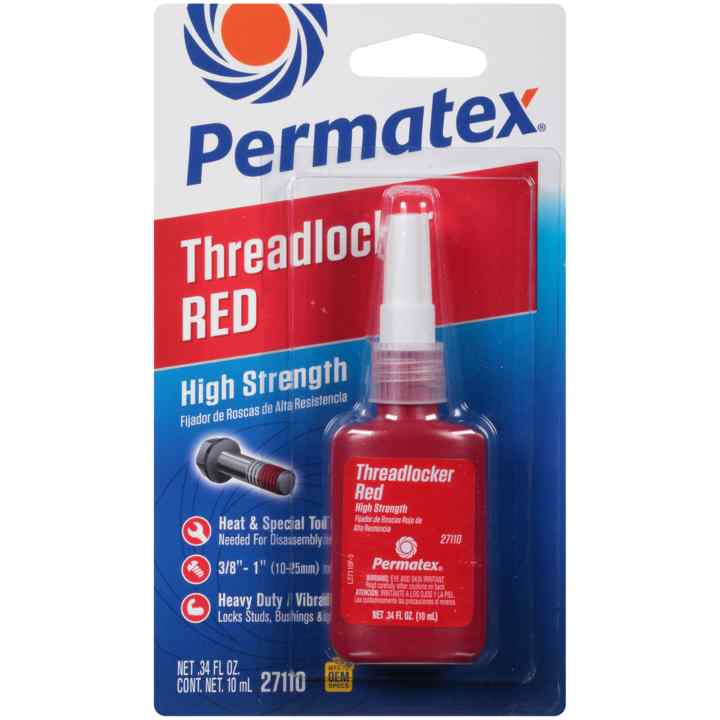Permatex 10ml High Strength Threadlocker 271-10ml 27110