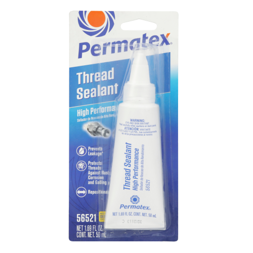 Permatex High Performance Thread Sealant for Metal Tapered Pipe Fittings 56521