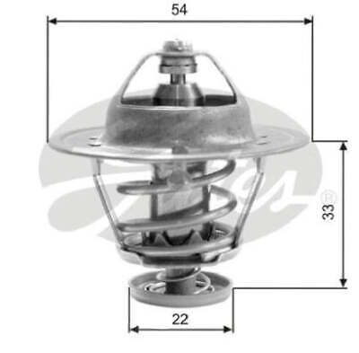 GATES Thermostat TH00682G1 - Qualité Première Monte, Joints Inclus, Température Élevée, Économies Carburant & Moins D'Émissions Pour Moteur Auto