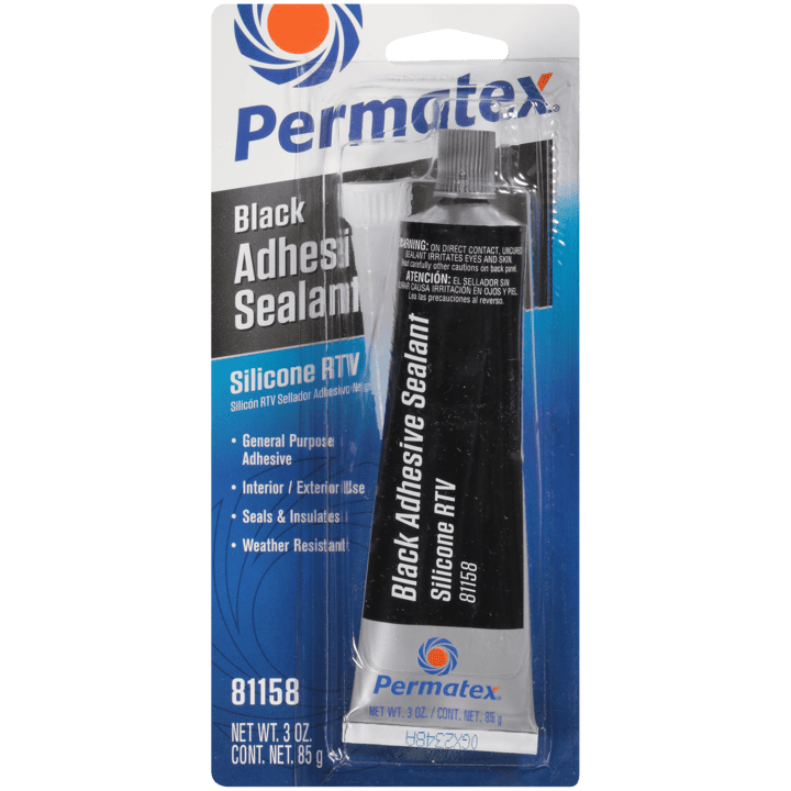 Permatex Black Silicone RTV Adhesive Sealant 85g 81158