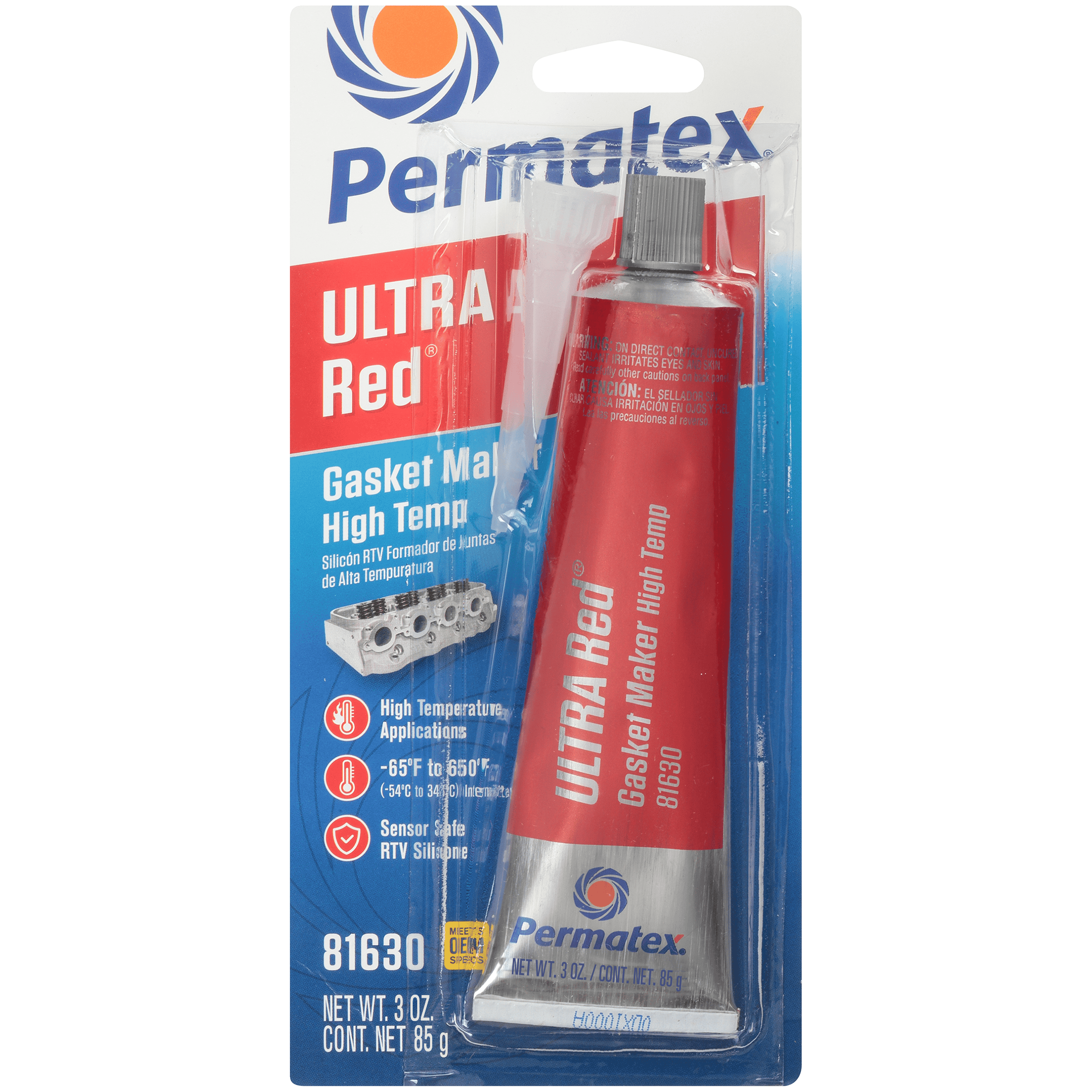 Permatex Ultra Red High Temp Silicone Gasket Maker 85g