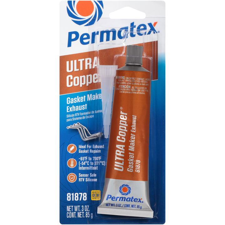 Permatex Extreme High Temp Ultra Copper Silicone Gasket Maker 85g 81878