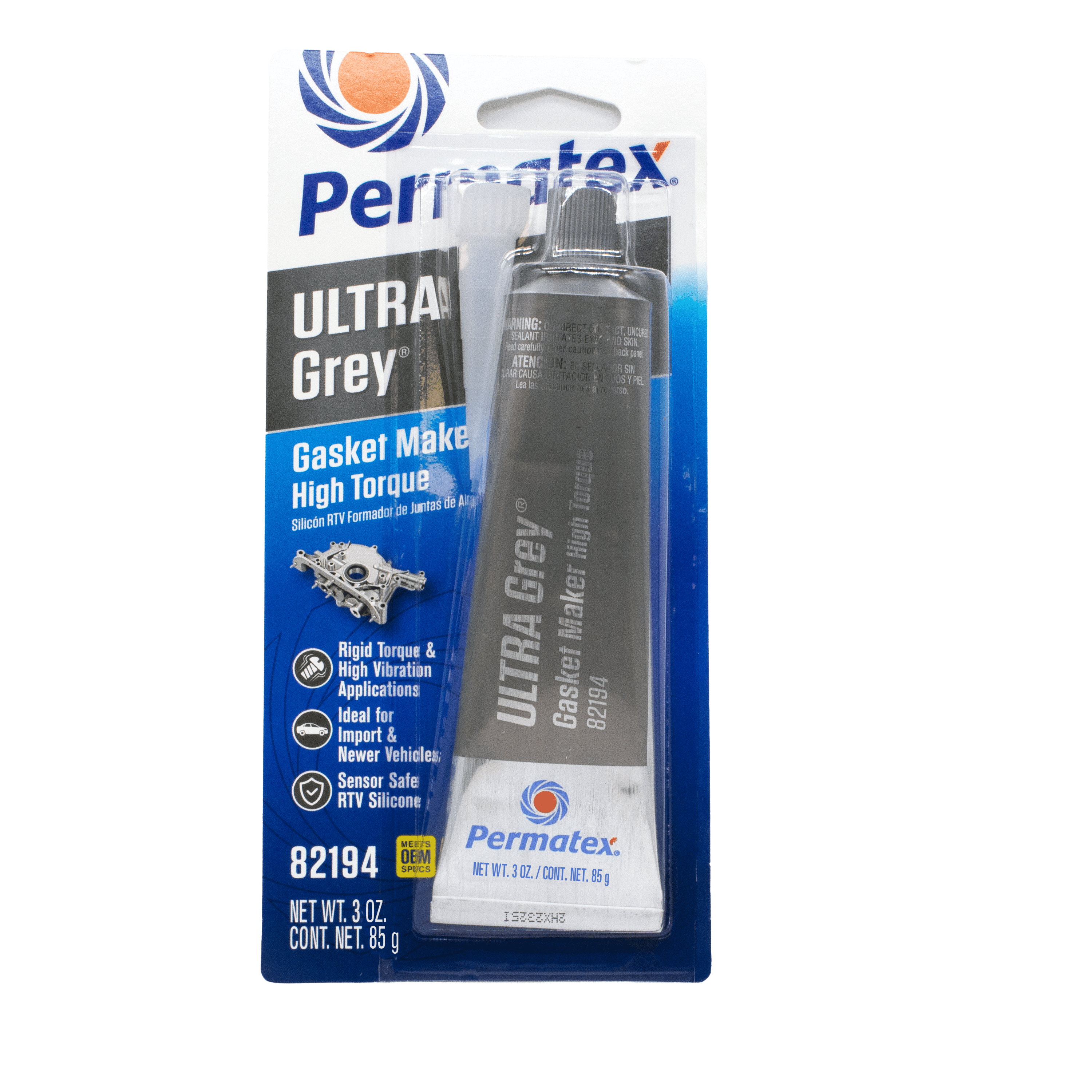 Permatex Ultra Grey Silicone Gasket Maker 85g 82194