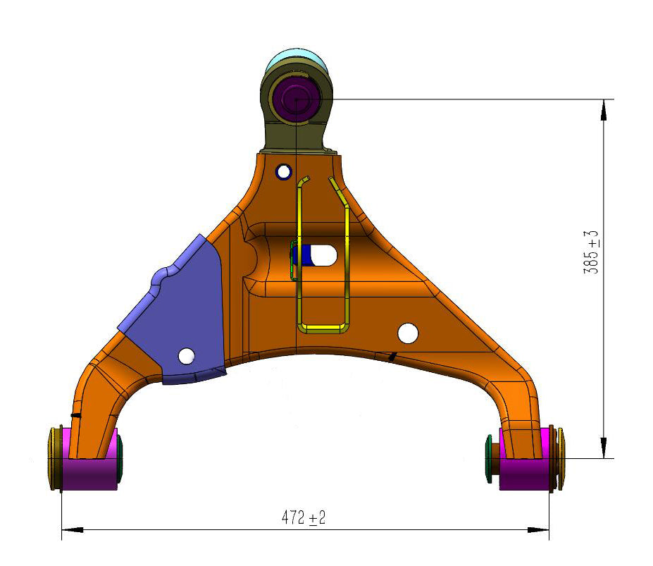 2 x Lower Control Arm for GWM Tank 300 500 inc Hybrid, Ute Cannon 2020-On