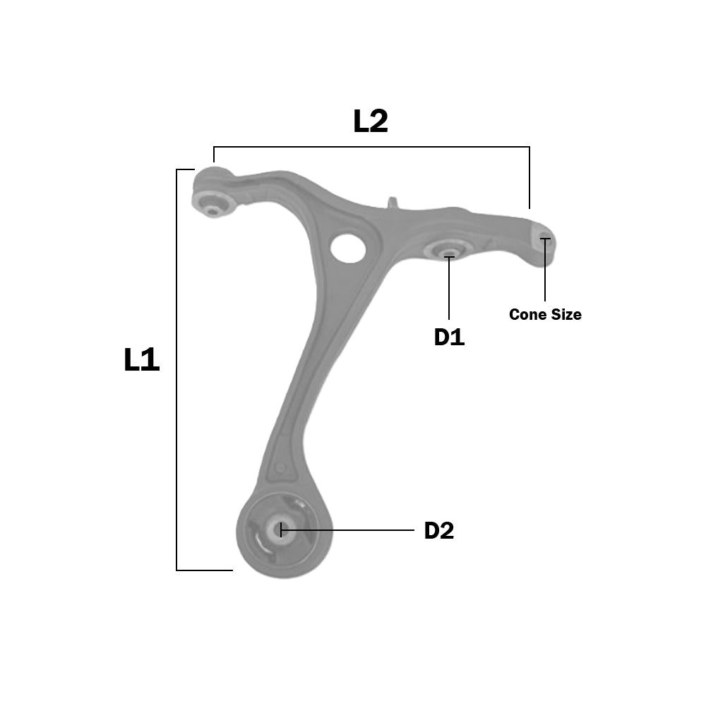 2x Front Lower Control Arm For Honda Accord CM CL Euro 2.0L 2.4L 3.0L FWD