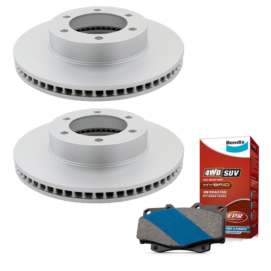 Front Bendix Brake Pads + Rotors For Toyota Hilux GUN125 GUN126 GUN136 319mm