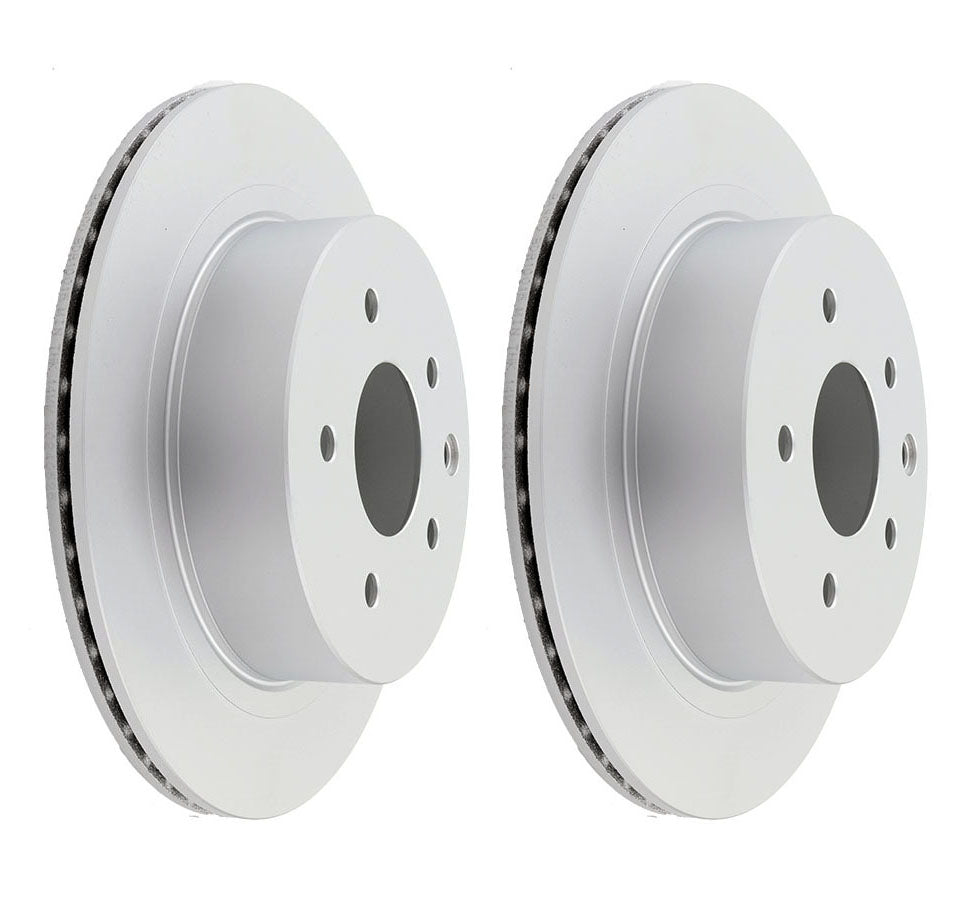 2 x Rear Disc Brake Rotor For Nissan 350Z Z33, Dualis J10, Skyline V35,  X-Trail T30 T31 T32, Renault Koleos