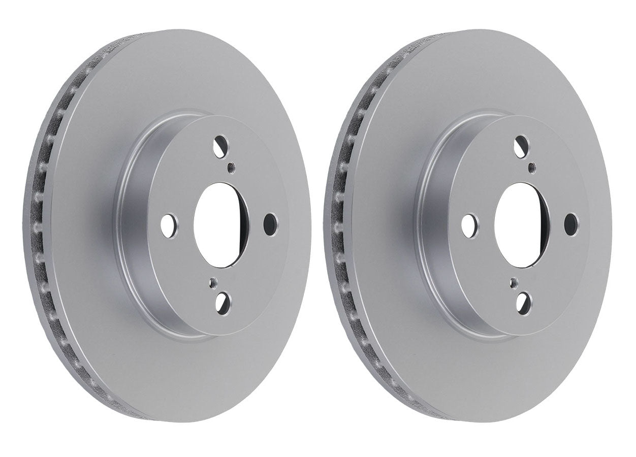 Pair Front Brake Disc Rotor for Toyota Corolla ZZE122 Prius NHW10 NHW11