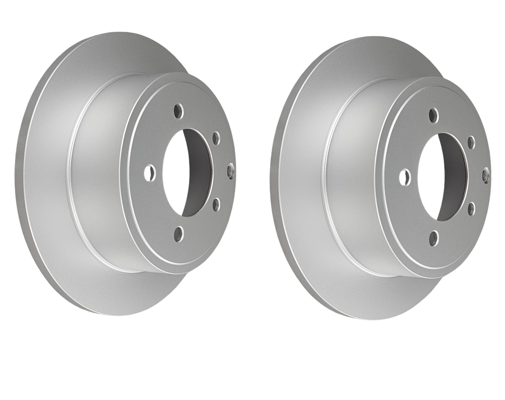 Pair Rear Brake Rotors for Dodge Caliber PM, Jeep Compass MK, Patriot MK, Mitsubishi Lancer CJ, CF