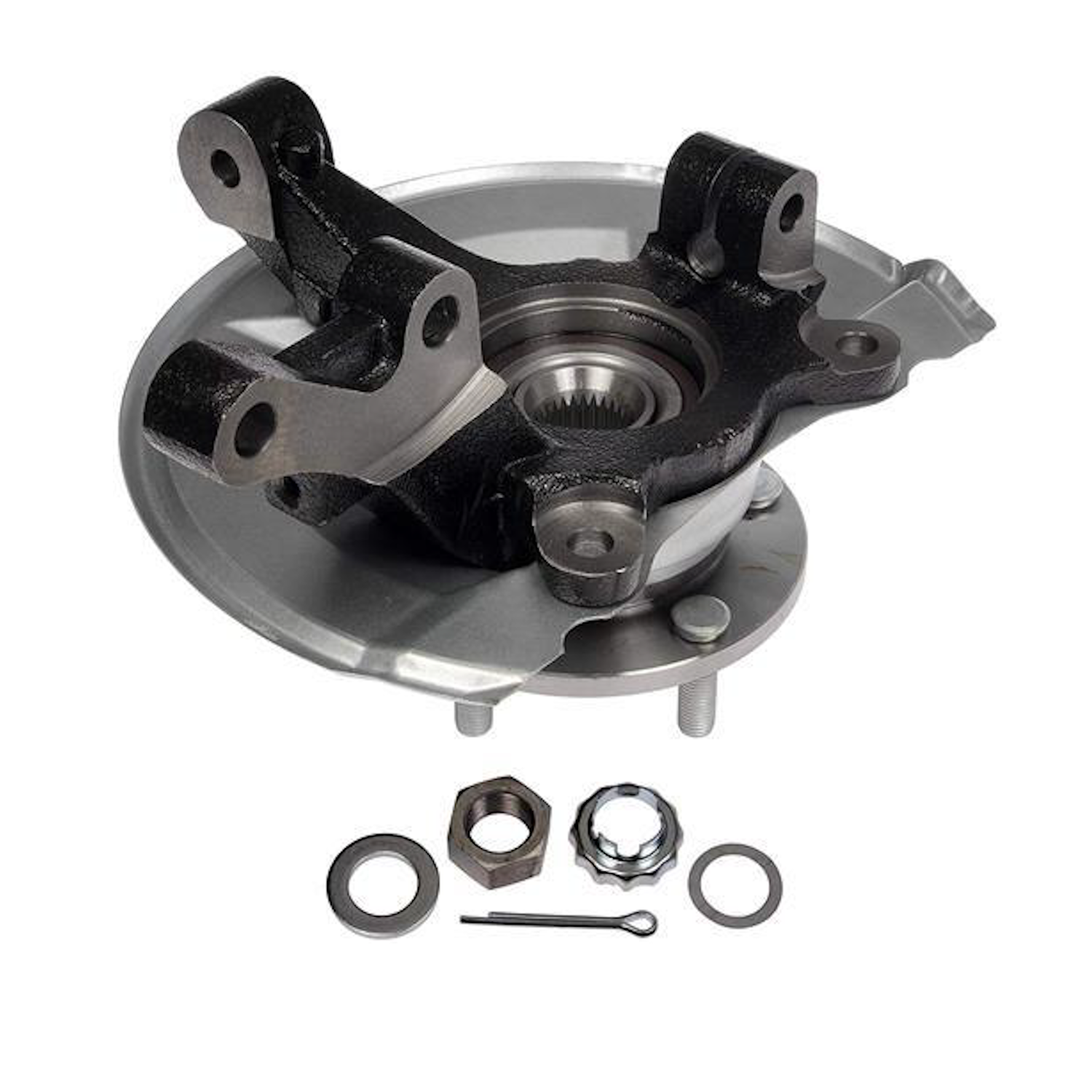 Right Front Wheel Bearing, Hub + Knuckle for Dodge Caliber PM EBA, Dodge Caliber PM ECN, Dodge Caliber R/T ED3, Dodge Caliber PM ECD, Jeep Compass Sport MK, Limited MK ECD, Jeep Compass Sport MK, Limited MK ED3, Jeep Compass Sport MK, North MK ECN
