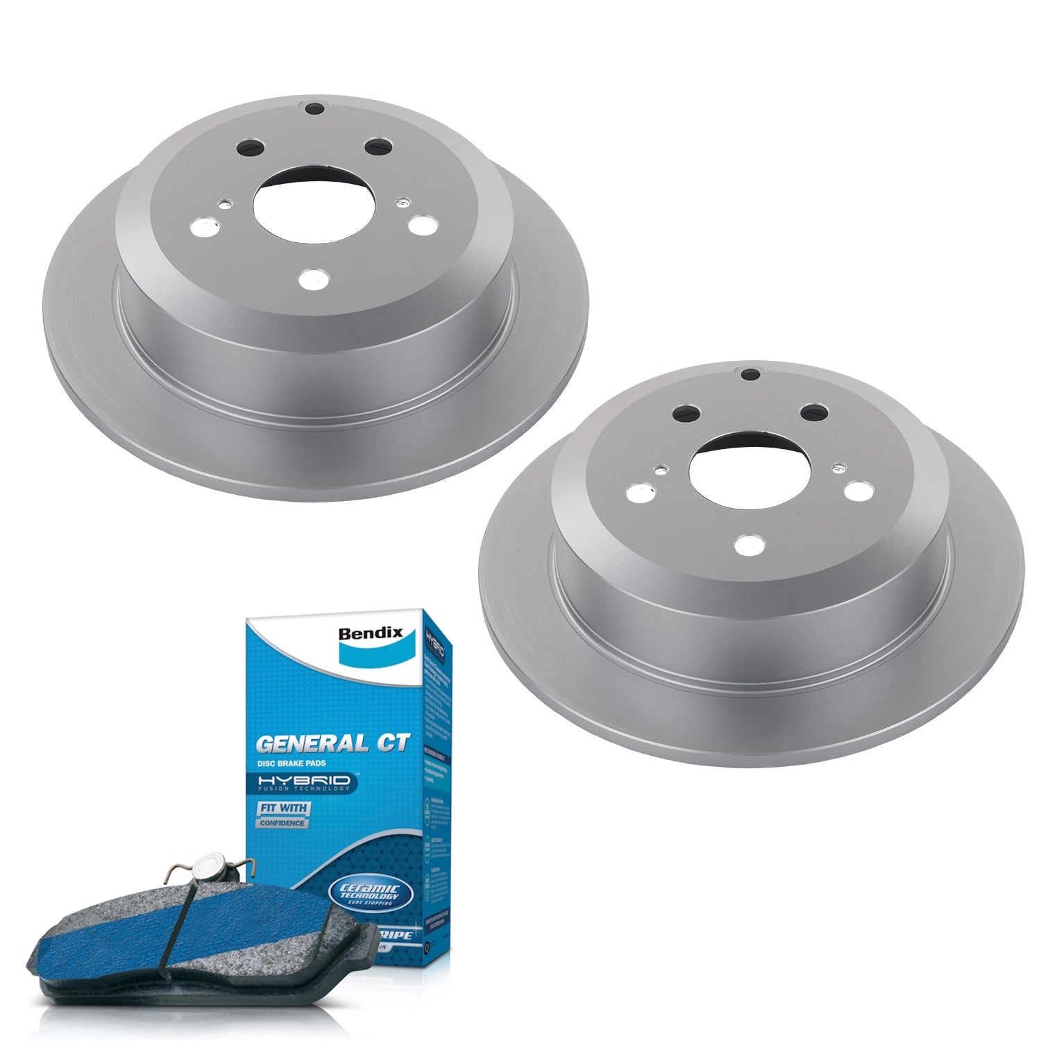 Rear Bendix Brake Pads + Rotors For Toyota Camry AVV50 ASV50 (Advics Sys)