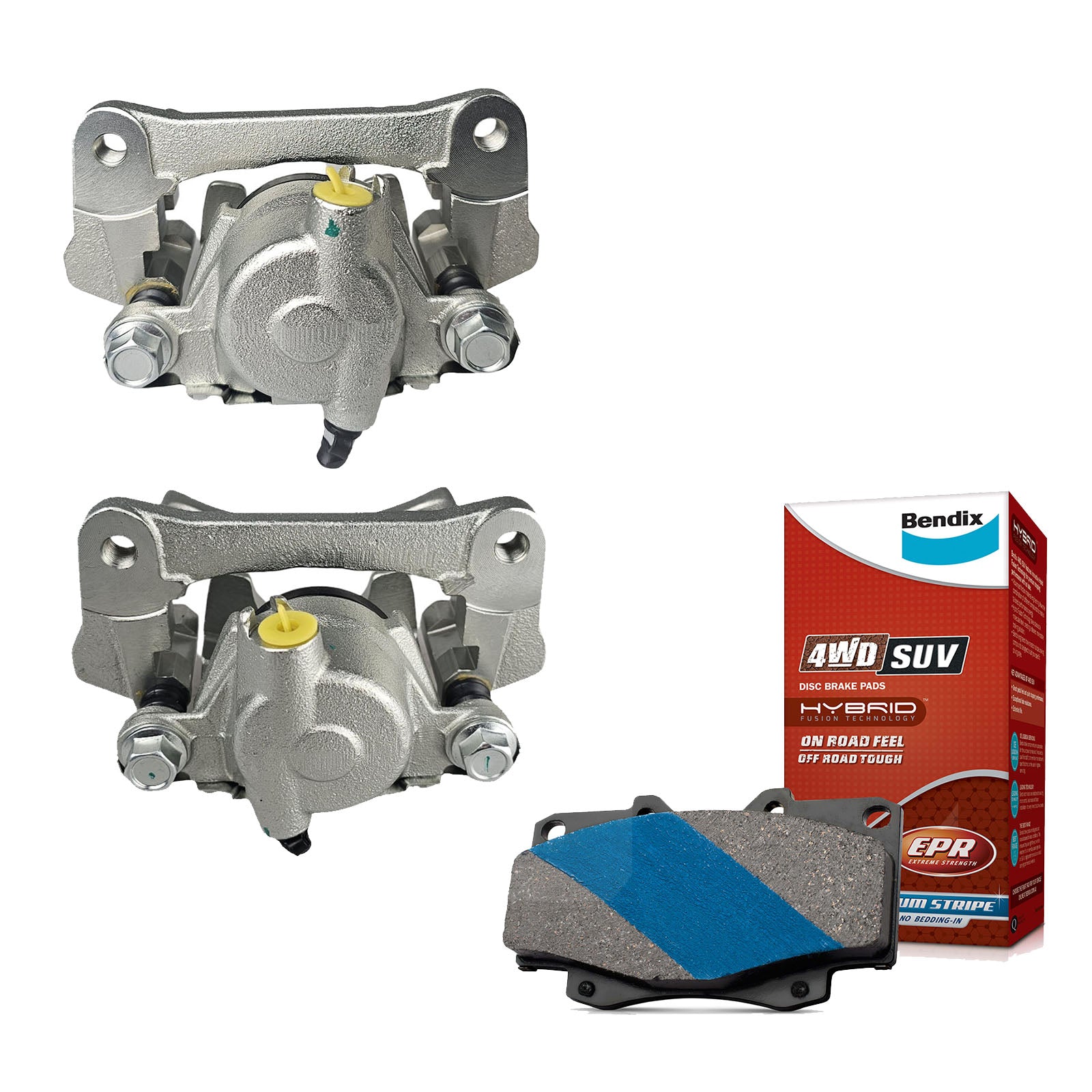 2 x Rear Disc Calipers with Brake Pads for Toyota Landcruiser VDJ79 HZJ75 HZJ80 VZJ95 HZJ79 VDJ76 HDJ79 HZJ105 VDJL79 KZJ95 HDJ80 FZJ105 VDJ78 HZJ78 HDJ81 VDJL76 VDJL78 RZJ95 KZJ90 HDJ78 FJ80 HZJ70 HZJ77 FZJ78 HDJ80