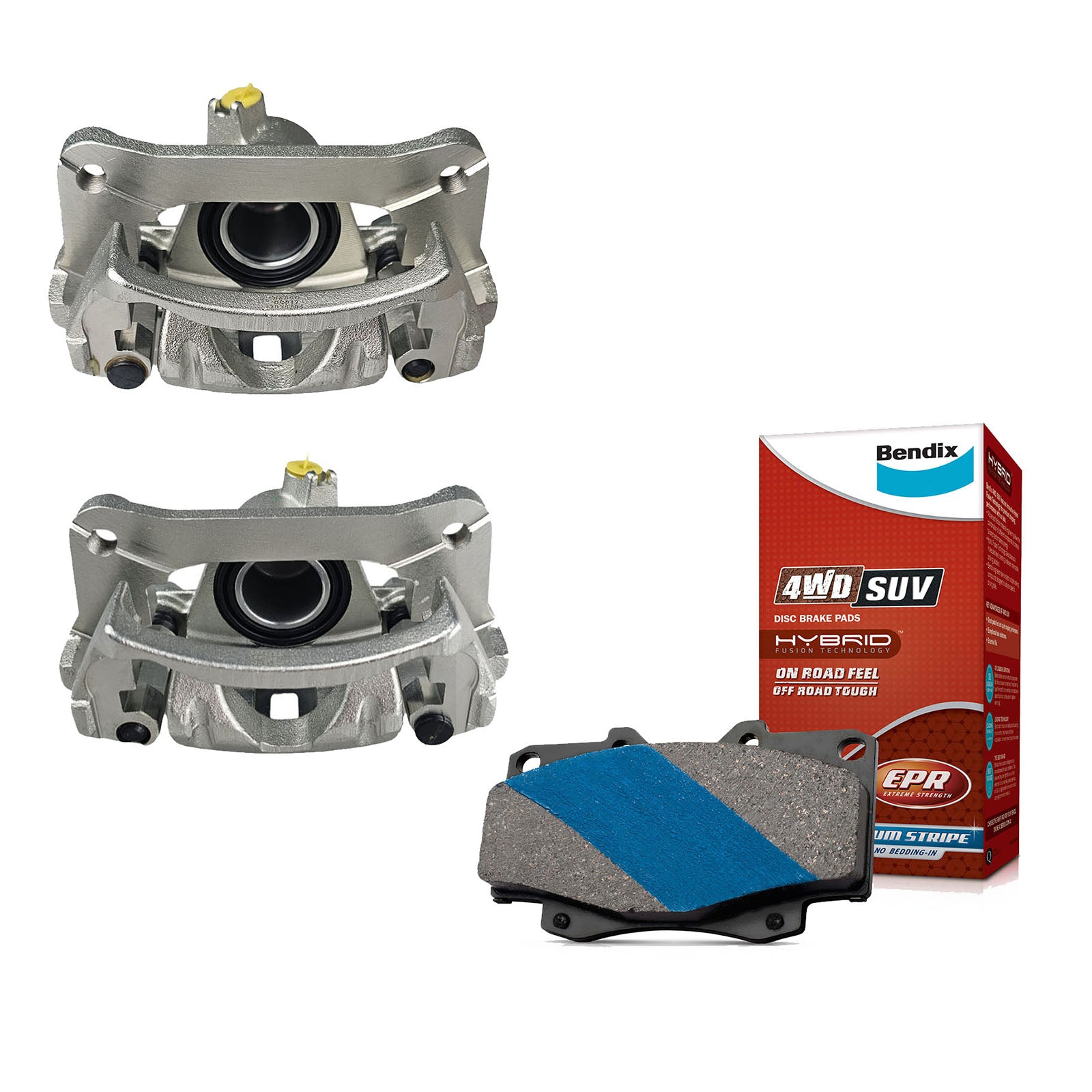 2 x Rear Disc Calipers with Brake Pads for Toyota Landcruiser VDJ79 HZJ75 HZJ80 VZJ95 HZJ79 VDJ76 HDJ79 HZJ105 VDJL79 KZJ95 HDJ80 FZJ105 VDJ78 HZJ78 HDJ81 VDJL76 VDJL78 RZJ95 KZJ90 HDJ78 FJ80 HZJ70 HZJ77 FZJ78 HDJ80