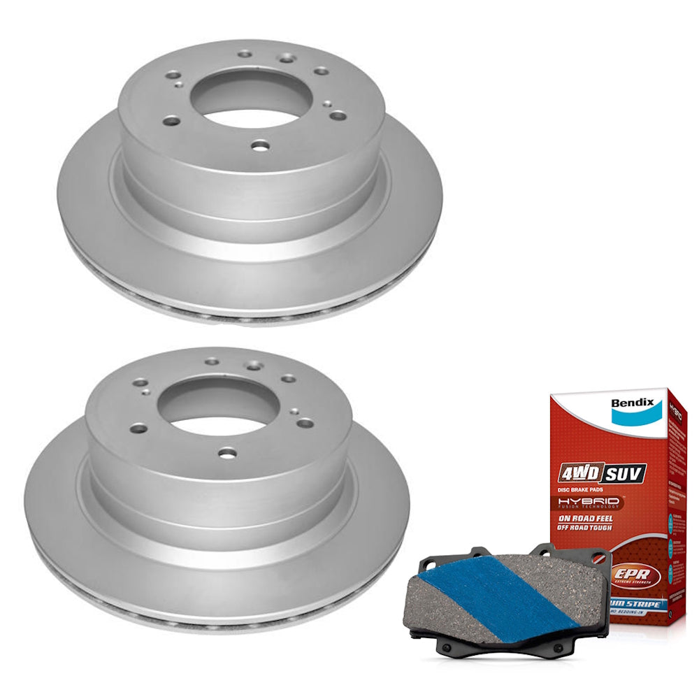 Bendix Rear Brake Pads + Rotors for Mitsubishi Pajero Sport QE/QF/QG