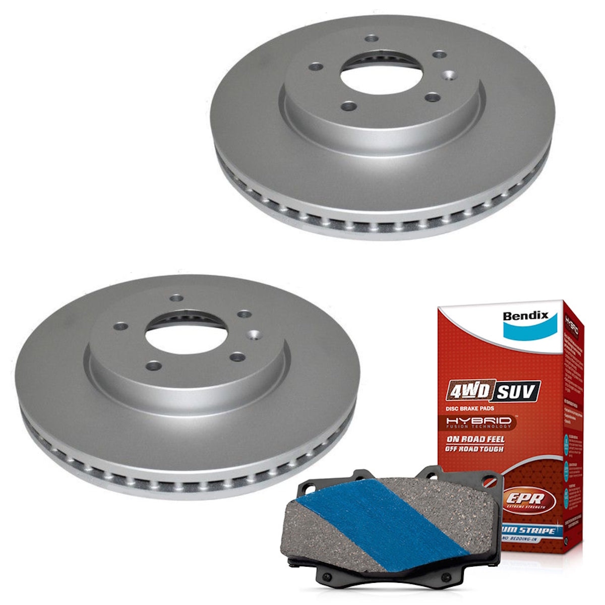 Bendix Front Brake Pads + Rotors for Holden Captiva CG, Captiva 5 CG, Captiva 7 CG 296mm