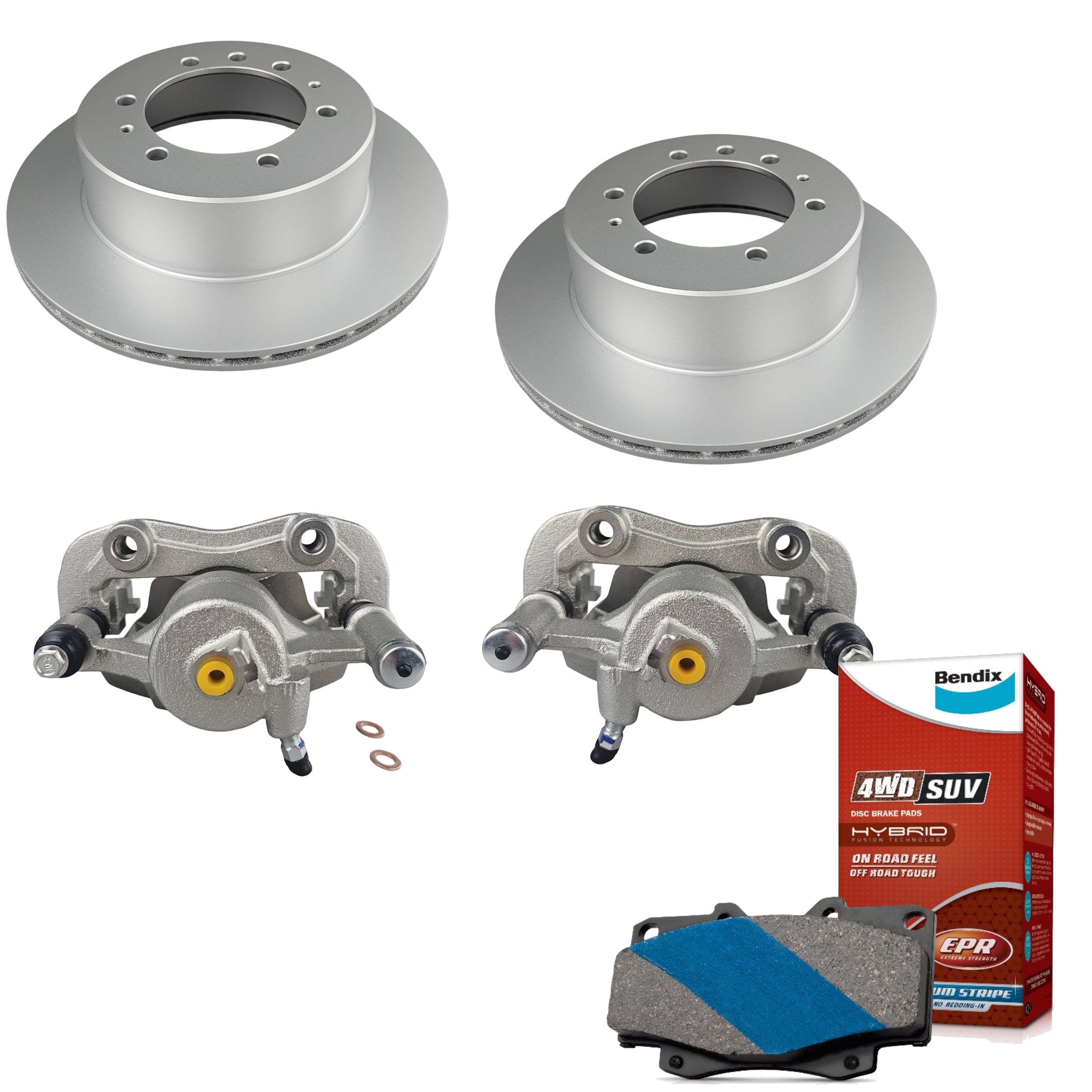 Bendix Rear Brake Pads + Rotors for Ford Maverick DA KY60, KRY60, WGY60, URGY60, WRGY60, Maverick DA KRY60, URGY60, WRGY60, Nissan Patrol GQ Y60 KY60, WGY60, WGY60, CGY60, CRGY60, Patrol GQ Y60 KRY60, WRGY60, CGY60, CRGY60, URNY60, Patrol RX
