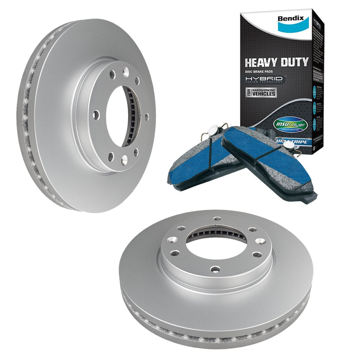 Bendix Front Brake Pads + Rotors for Hyundai iLoad TQ, iMax TQ