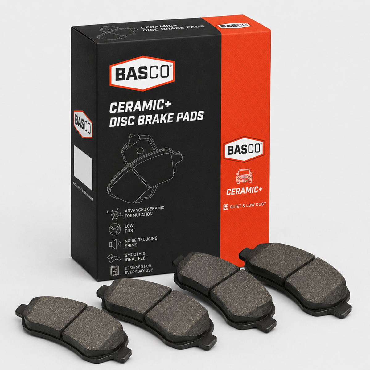 DB2511 Basco Front Brake Pads for Jaguar Land Rover Range Rover - 325mm Rotor