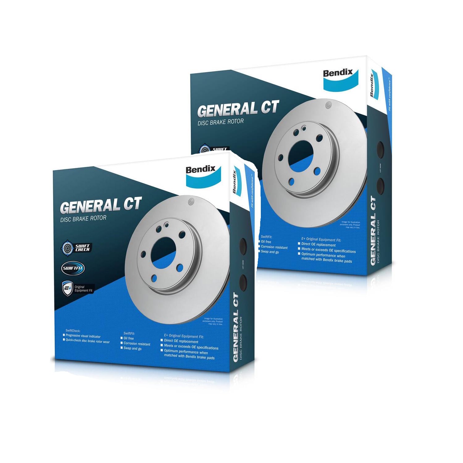 2X Bendix Front Disc Brake Rotors For Toyota Corolla ZZE122 1ZZFE,ZZE123 275mmOD