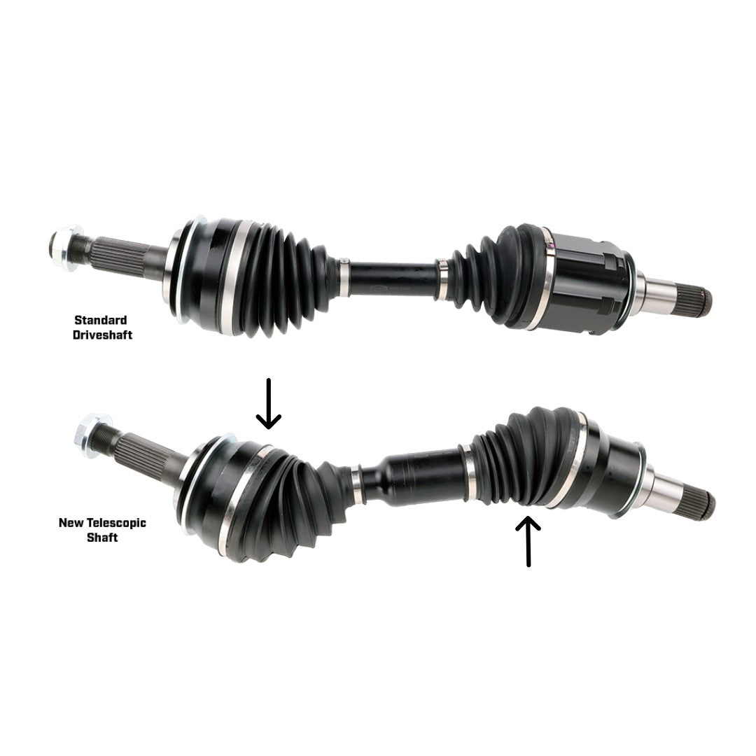 2X Extending CV Drive Shaft for Toyota Hilux KUN26R GGN25R KZN185R 2005-2015
