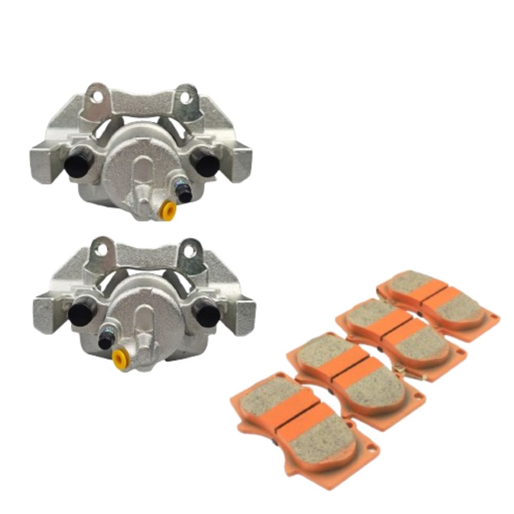 2 x Disc Brake Calipers and Brake Pads Set for Mazda Mazda3 BK BL 2003-2014