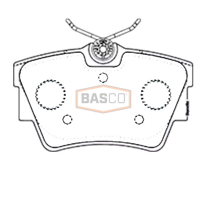 Rear Brake Pads for Renault Trafic X82, Mitsubishi Express SN