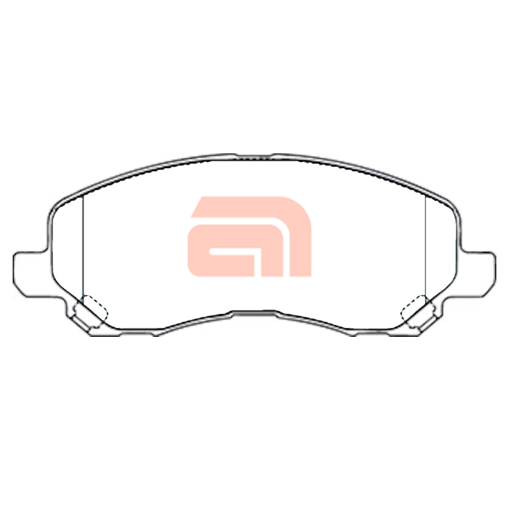 Ceramic Front Brake Pads for Mitsubishi ASX XA XB XC XD Outlander ZJ ZK ZL