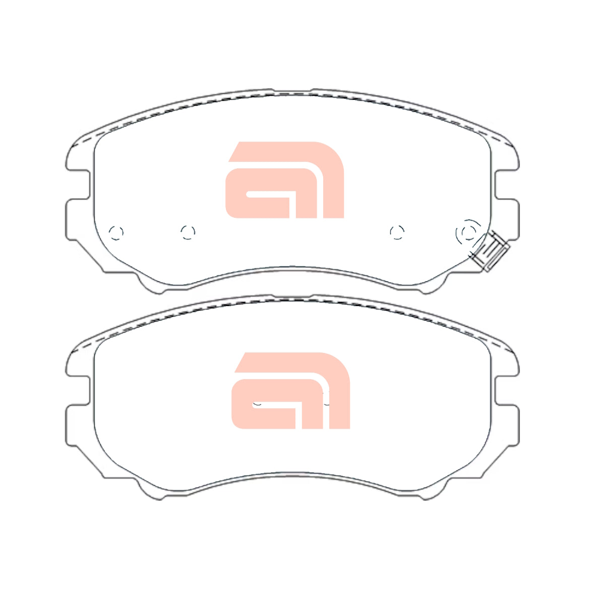 Front Brake Pads for Hyundai Tucson JM Sonata NF Kia Sportage SL Soul AM 04~13