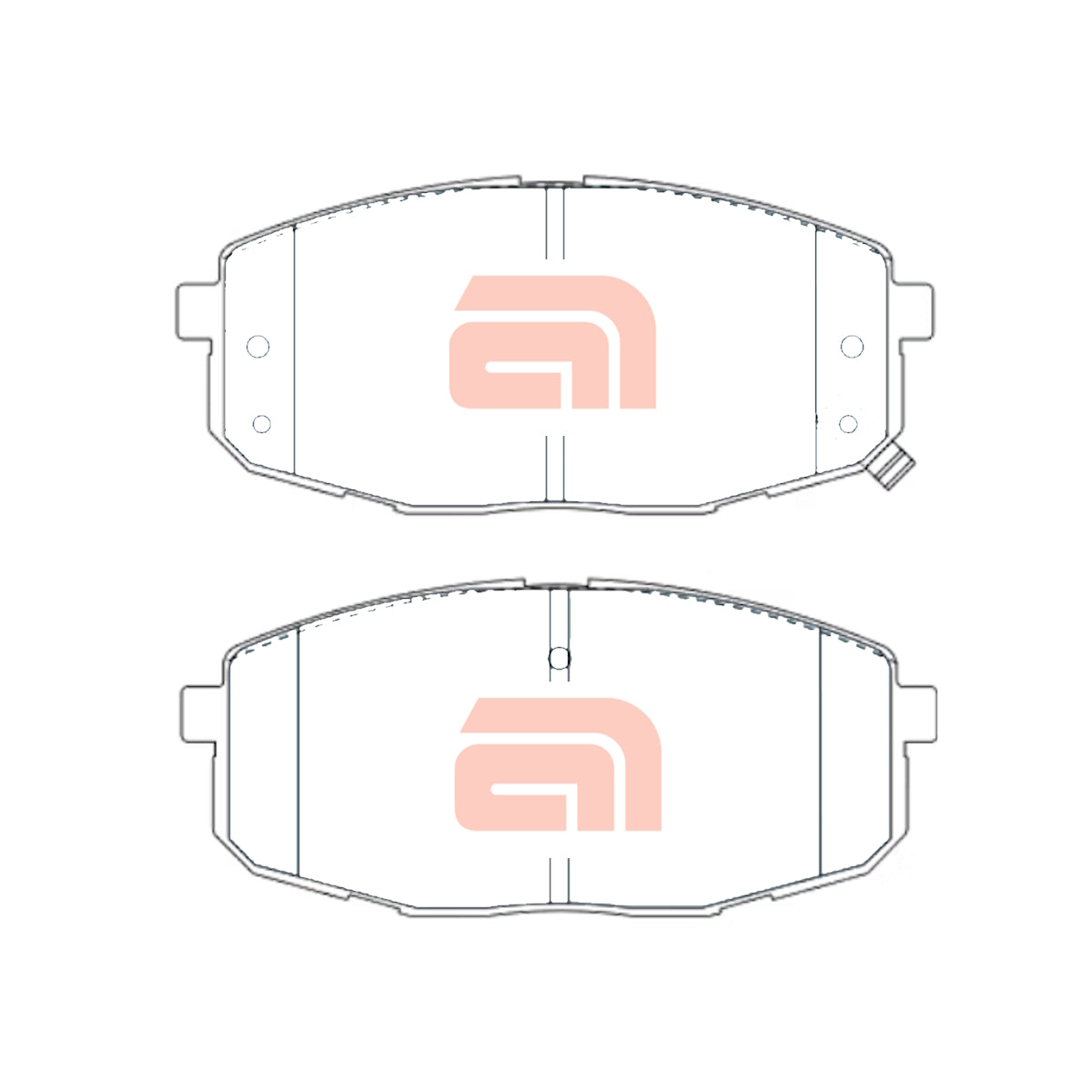 Front Disc Brake Pads Set for Hyundai i30 i30cw FD & for Kia Cerato LD TD DB1754