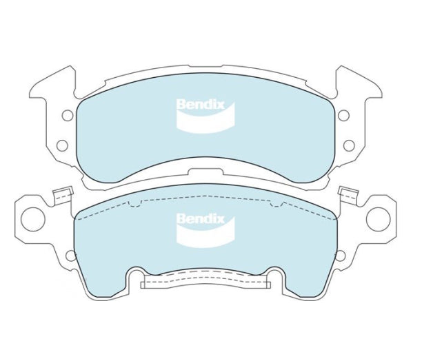Front Bendix HD Brake Pads DB1771-HD for Chevrolet C1500, C20, C2500 (Silverado, Suburban), Camaro G1 G2 G3 Z28, Corvette C3, K1500, K2500, Pontiac Firebird Trans Am