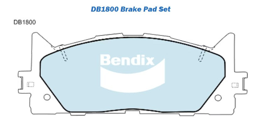 Front Bendix Brake Pads + Disc Rotors for Toyota Aurion GSV50, Toyota Camry AHV40 AVV50