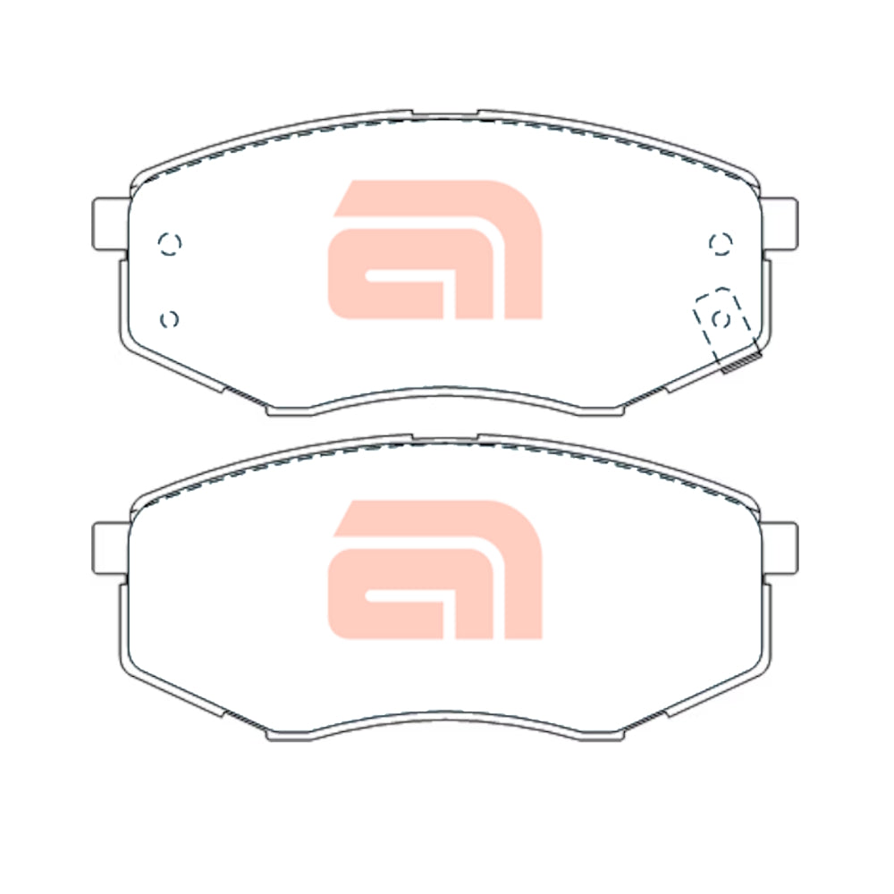 Ceramic Front Disc Brake Pad Set DB2072 For HYUNDAI i45 YF 2L iX35 LM 2L KIA SPORTAGE 5L 2L