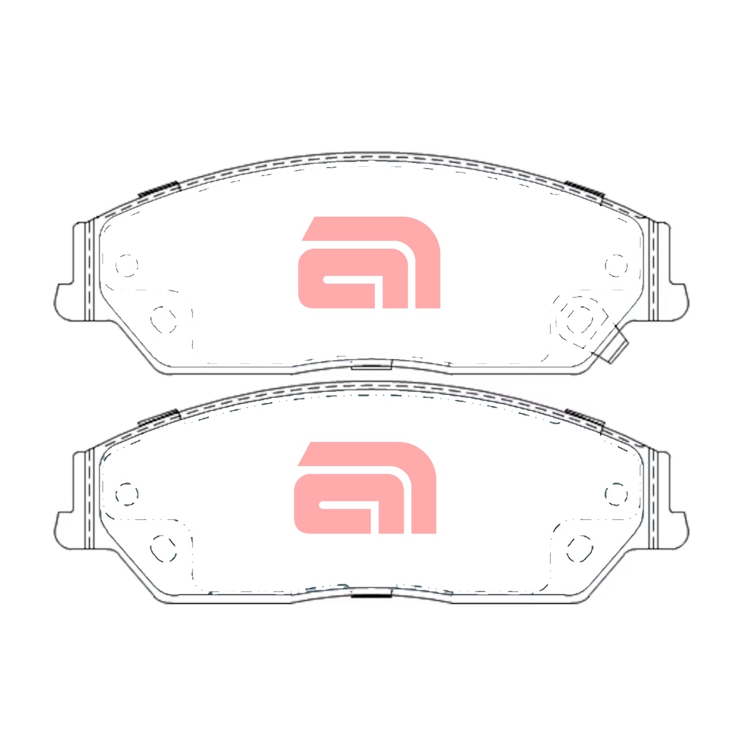 Front Disc Brake Pads Set for Toyota Camry ACV40 ASV50 Sedan & Aurion GSV40 GSV50 - DB2243