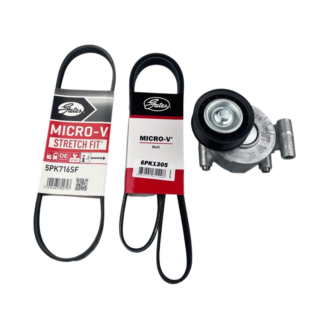 Engine Drive Belt Set w/ Tensioner for Mazda 3 BL 2.0L LFDE 2009~2014