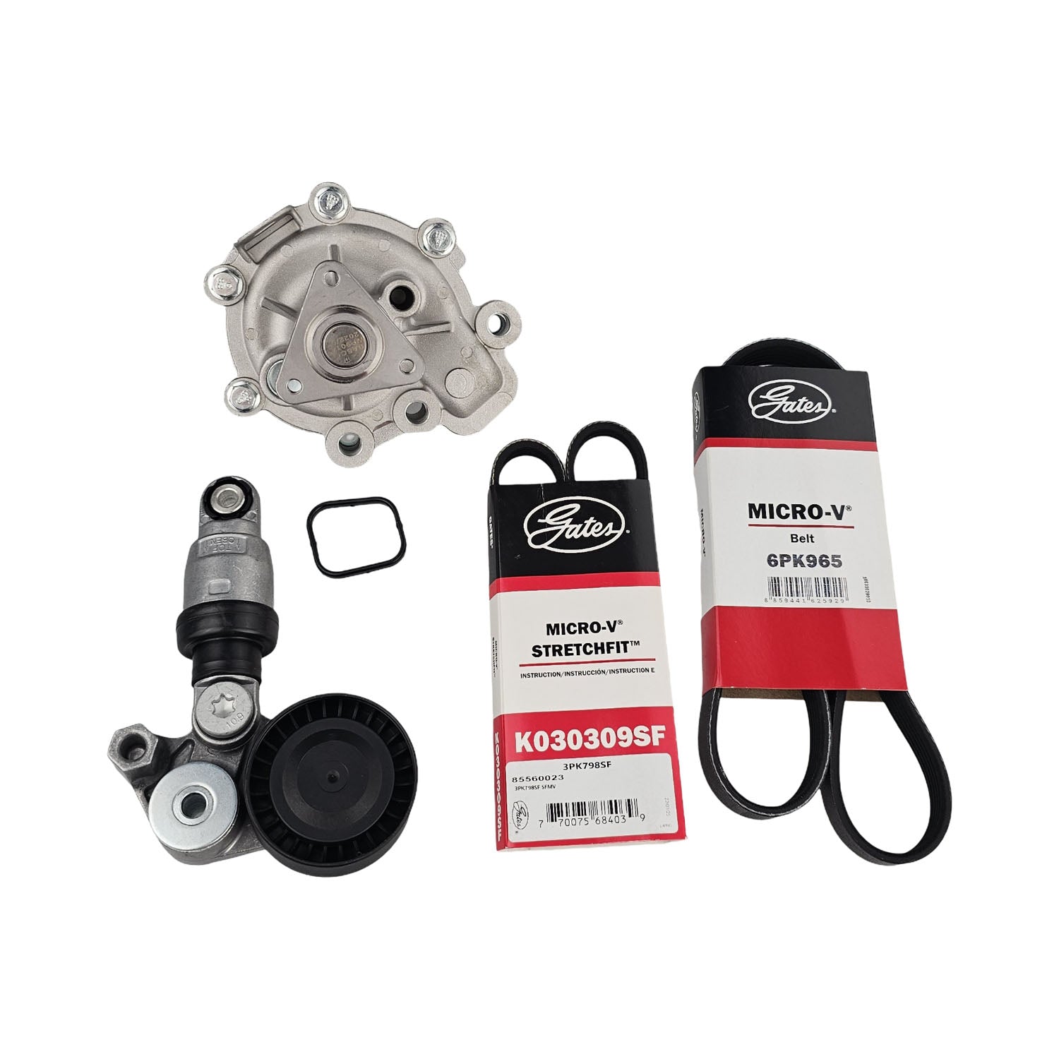 Drive Belt Tensioner & Water Pump Kit For Mazda CX-3 DK DK2W7 2.0L PE-