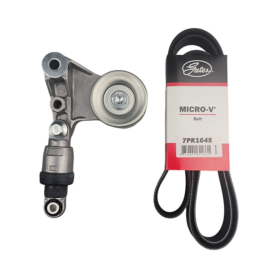 Drive Fan Belt & Tensioner for Nissan Patrol GU Y61 3.0L ZD30 70mm Pulley 2006-On