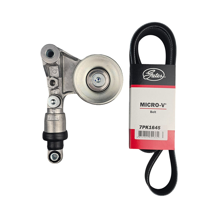 Drive Fan Belt & Tensioner for Nissan Patrol GU Y61 3.0L ZD30 85mm Pulley 2006-On