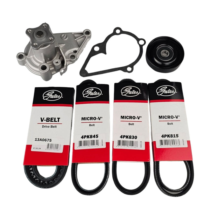 Drive Belt Set, Pulley & Pump for Hyundai Accent Getz G4EC G4ED G4EE Excel G4FK