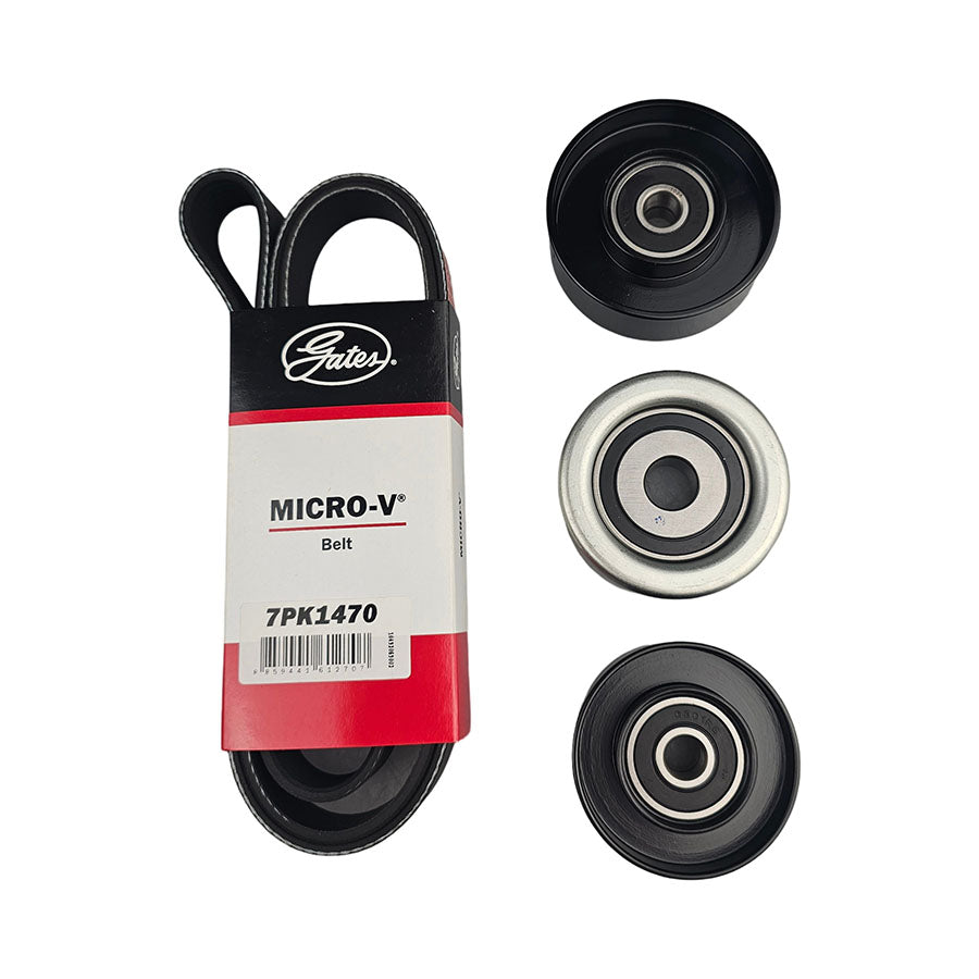 Drive Belt & 3 EP For Toyota Hiace 1KD-FTV 1KDFTV 2KD-FTV 2KDFTV