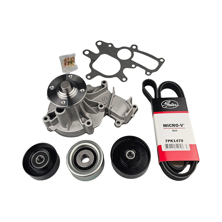 Drive Belt Water Pump Engine Pulleys For Toyota Hiace KDH201 KDH206 KDH211 KDH221 KDH223 3.0L 1KDFTV