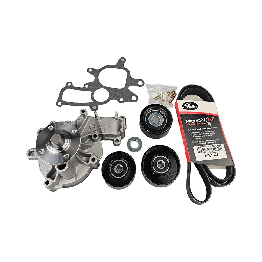 Drive Belt + WP + 3 EP For Toyota Prado KDJ150 KDJ155 1KD-FTV 1KDFTV